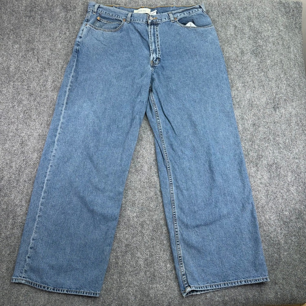 Vintage Gap Jeans Mens 40x31 Blue Wide Leg Y2K Skater‎ Baggy Cotton 2000s